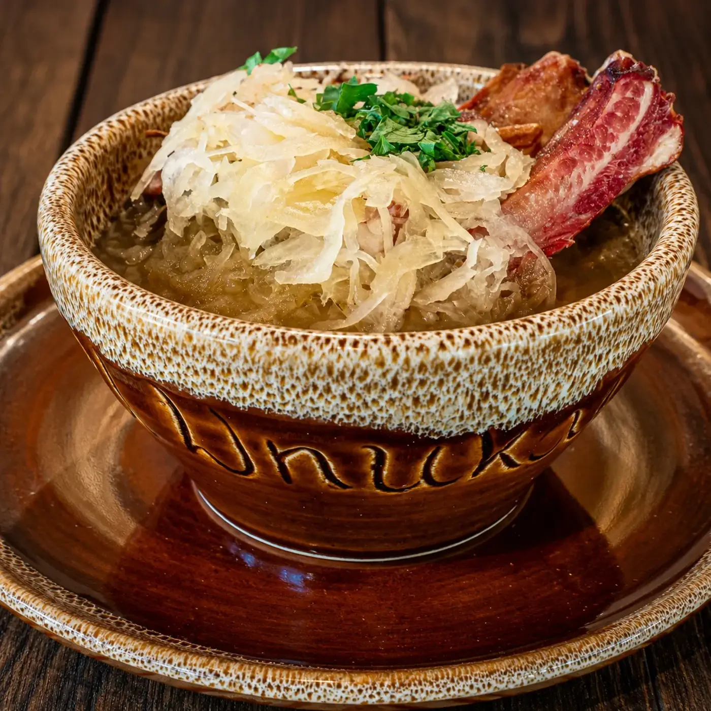 Traditional kwaśnica with smoked rib, Karczma U Wnuka in Zakopane